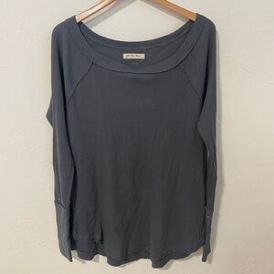 We The Free waffle knit blouse